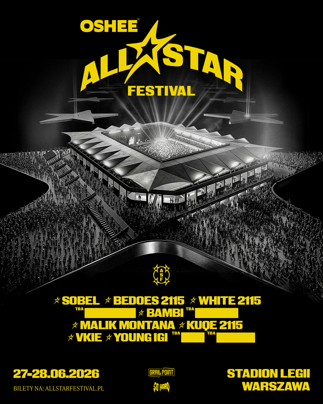 OSHEE All Star Festival — lineup 27-28.06.2026